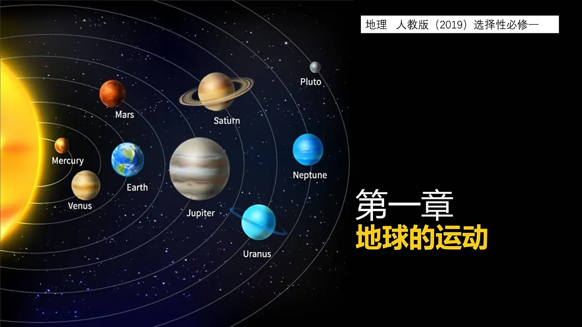 人教版高中地理 选择性必修1 1-1《地球的自转和公转》课件第1页