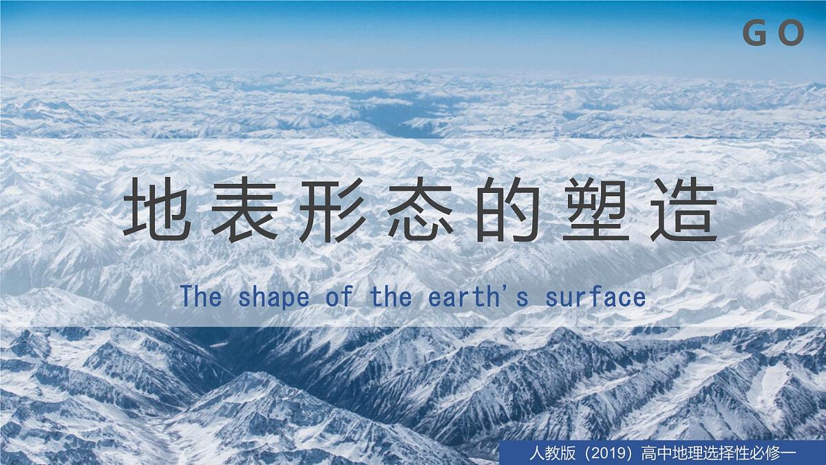 人教版高中地理 选择性必修1 2-1塑造地表形态的力量-课件第1页