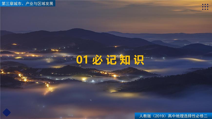 人教版高中地理选择性必修2 第三章【复习课件】《城市、产业与区域发展》第3页