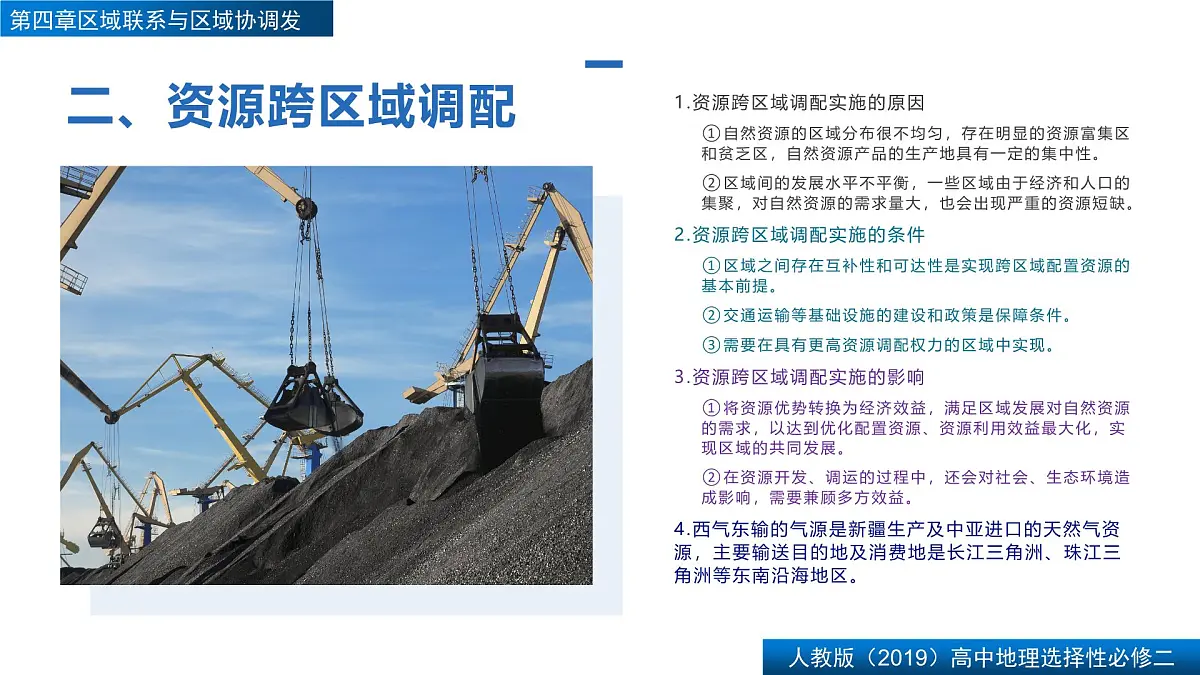 人教版高中地理选择性必修2 第四章【复习课件】《区际联系与区域协调发展》第6页