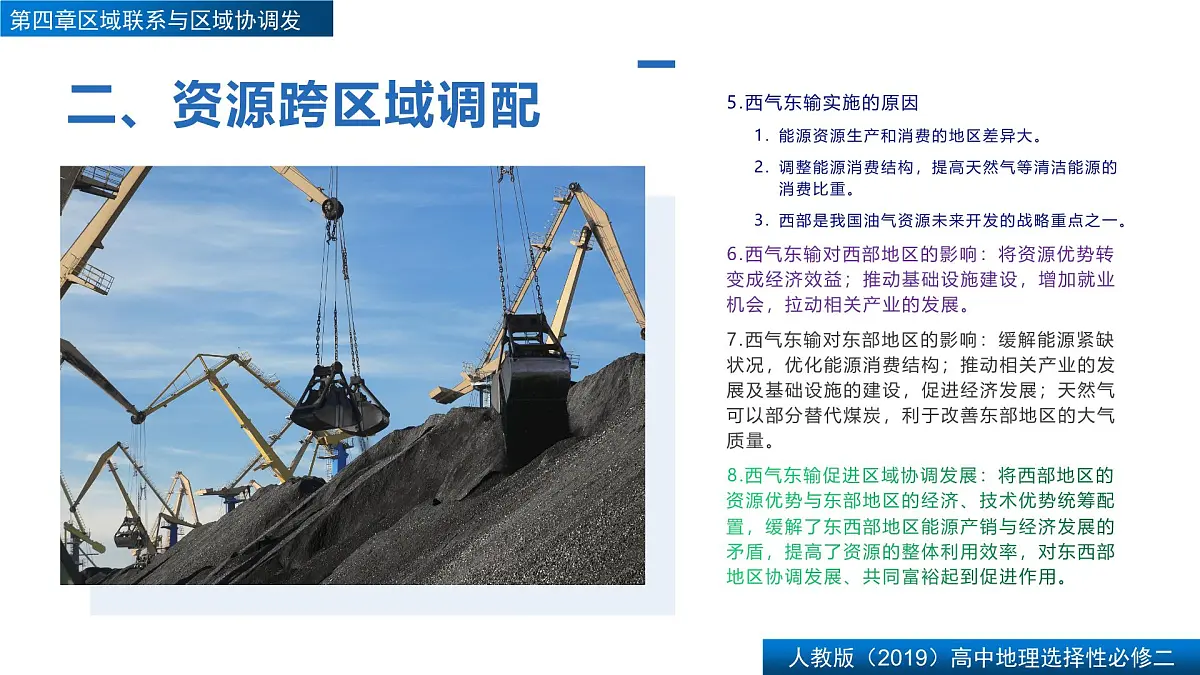 人教版高中地理选择性必修2 第四章【复习课件】《区际联系与区域协调发展》第7页