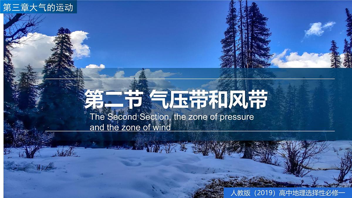 人教版选择性必修1 3-2《气压带和风带》课件第1页