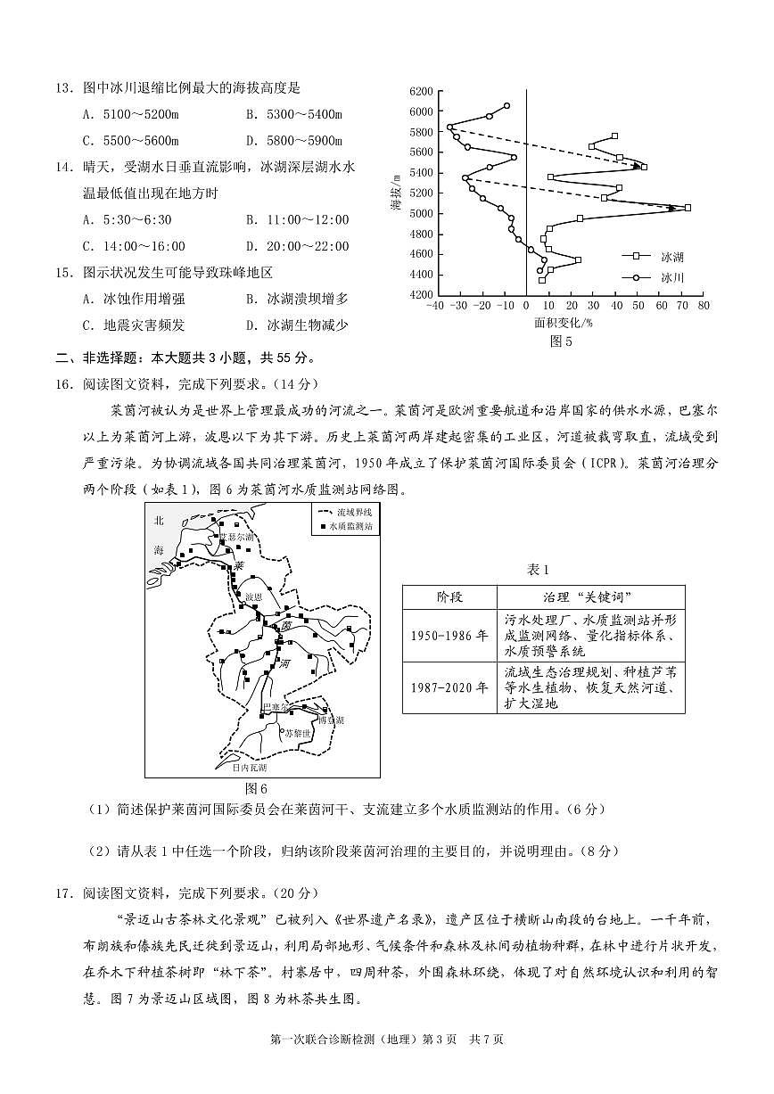 2024届重庆市康德卷高三上(1月考)-地理试题（含答案）第3页