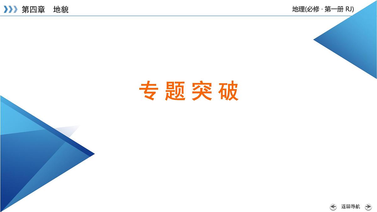 人教版高中地理必修 第一册 第四章《地貌》章末整合提升课件第6页