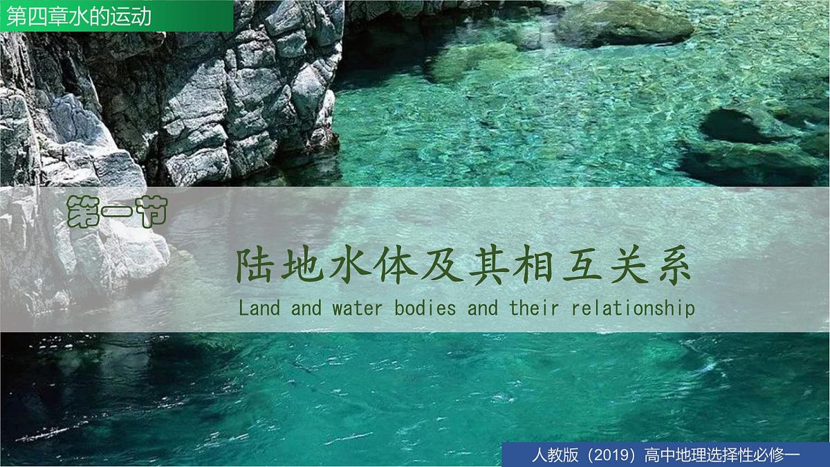 人教版高中地理 选择性必修1 4-1陆地水体及其相互关系-课件第3页