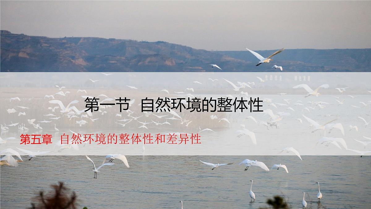 人教版高中地理 选择性必修1 5-1《自然环境的整体性》课件第1页