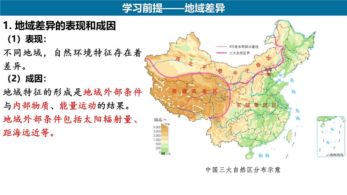 人教版高中地理 选择性必修1 5-2自然环境的地域差异性-课件第3页