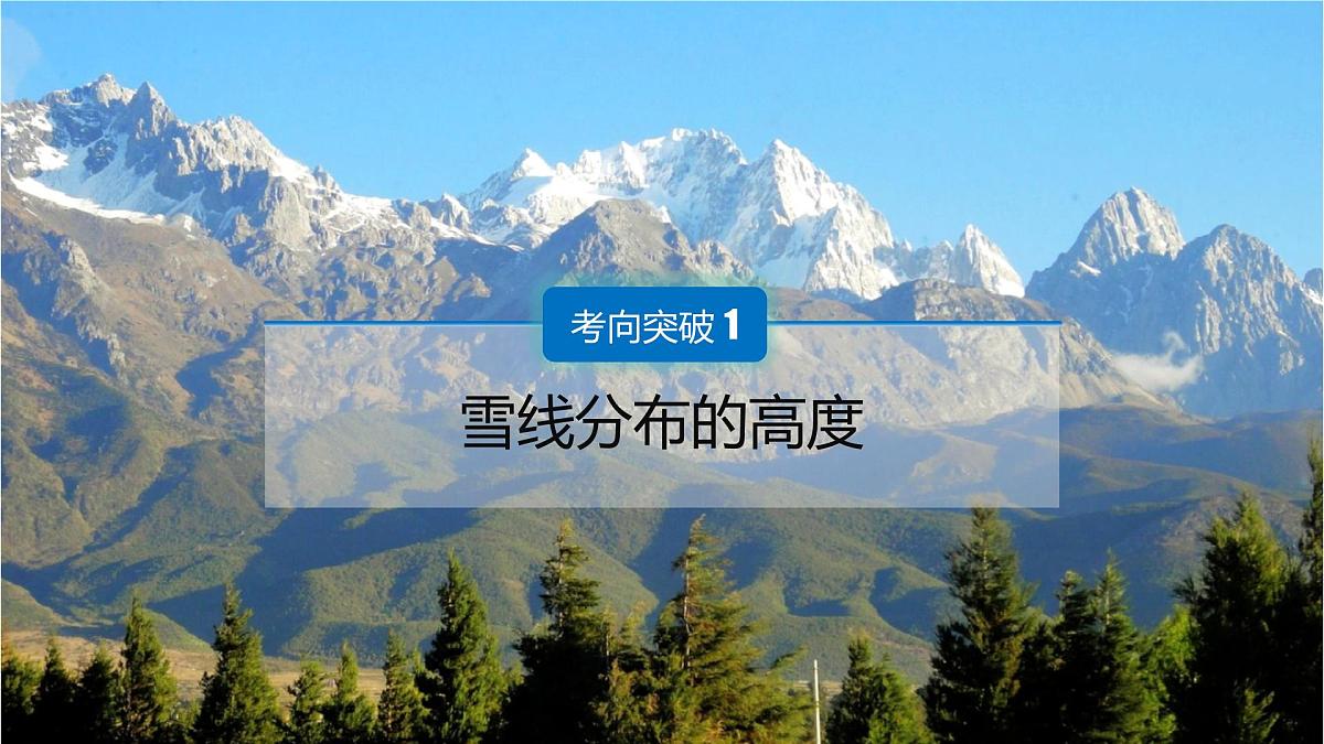 人教版高中地理选择性必修1 第五章复习课件-雪线第3页