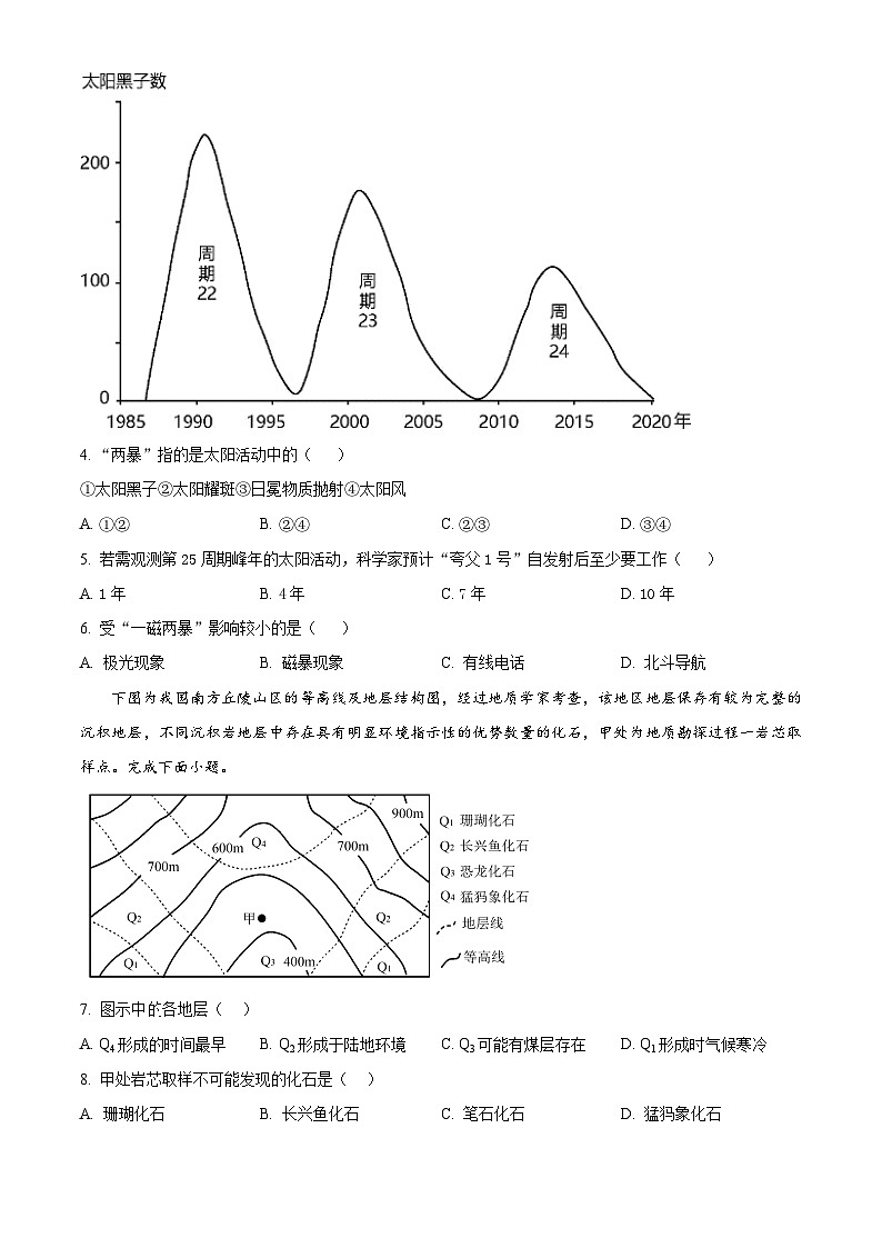 河南省鹤壁市高中2024-2025学年高一下学期开学摸底考试地理试卷（原卷版+解析版）第2页