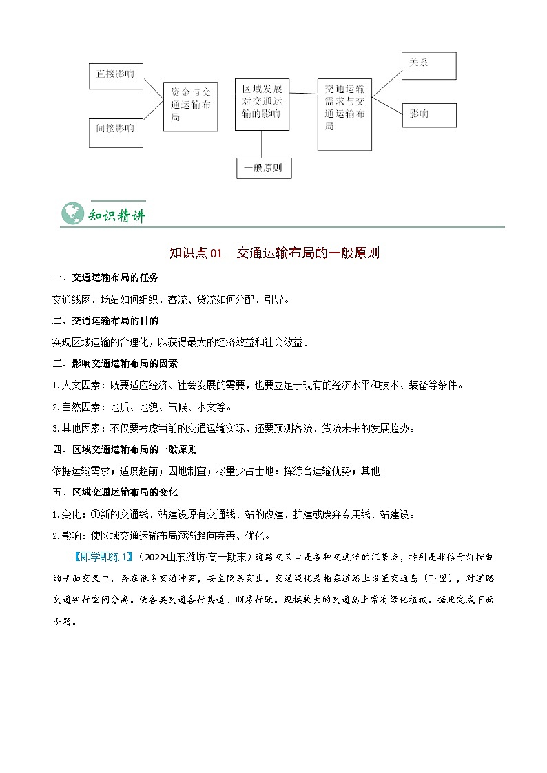 4.1 区域发展对交通运输布局的影响（学生版）-人教版高中地理同步精品讲义（必修二）第3页