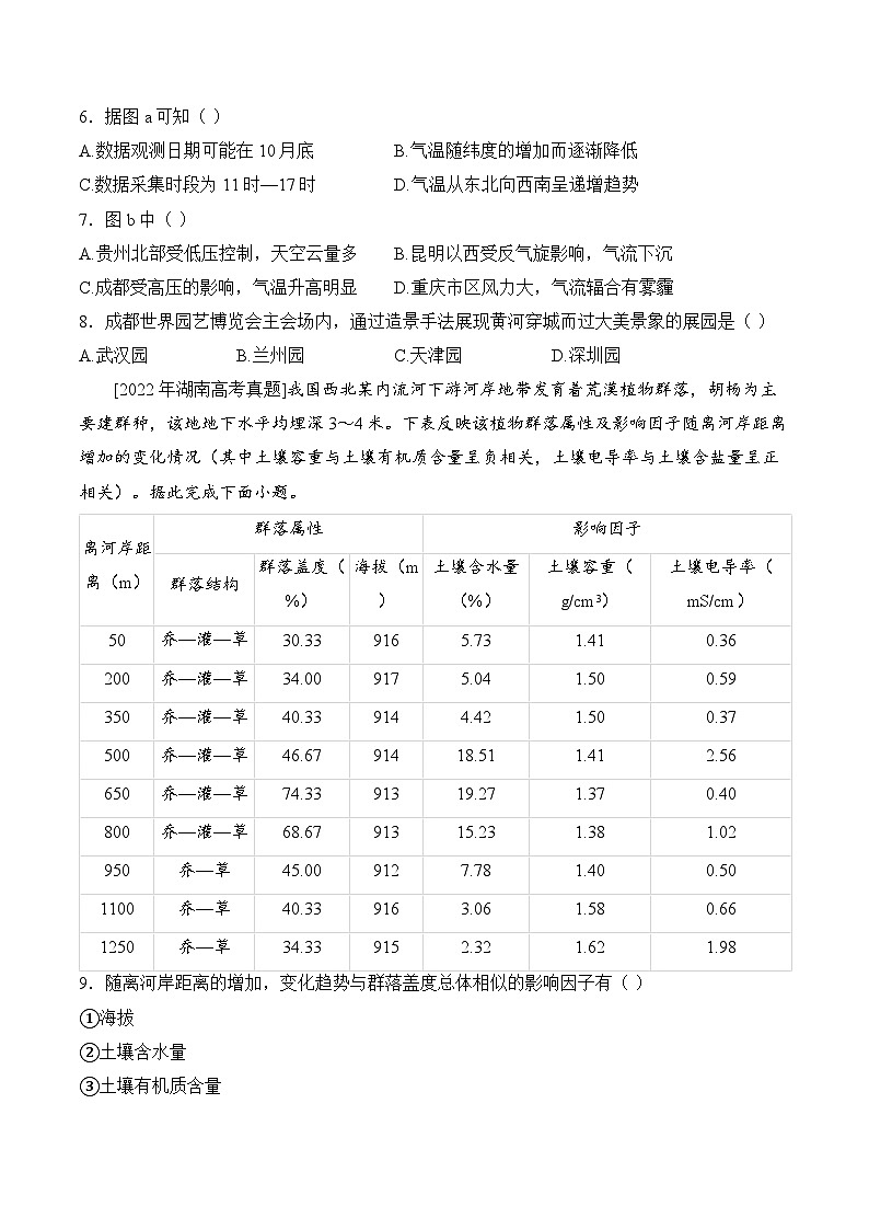 2025年新高考地理全真模拟试卷（含答案解析）第3页