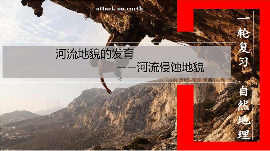 高三自然地理 一轮复习 河流侵蚀地貌  课件第1页