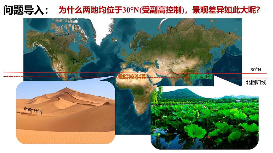 高三自然地理 一轮复习 海陆分布对气压带风带的影响  课件第2页