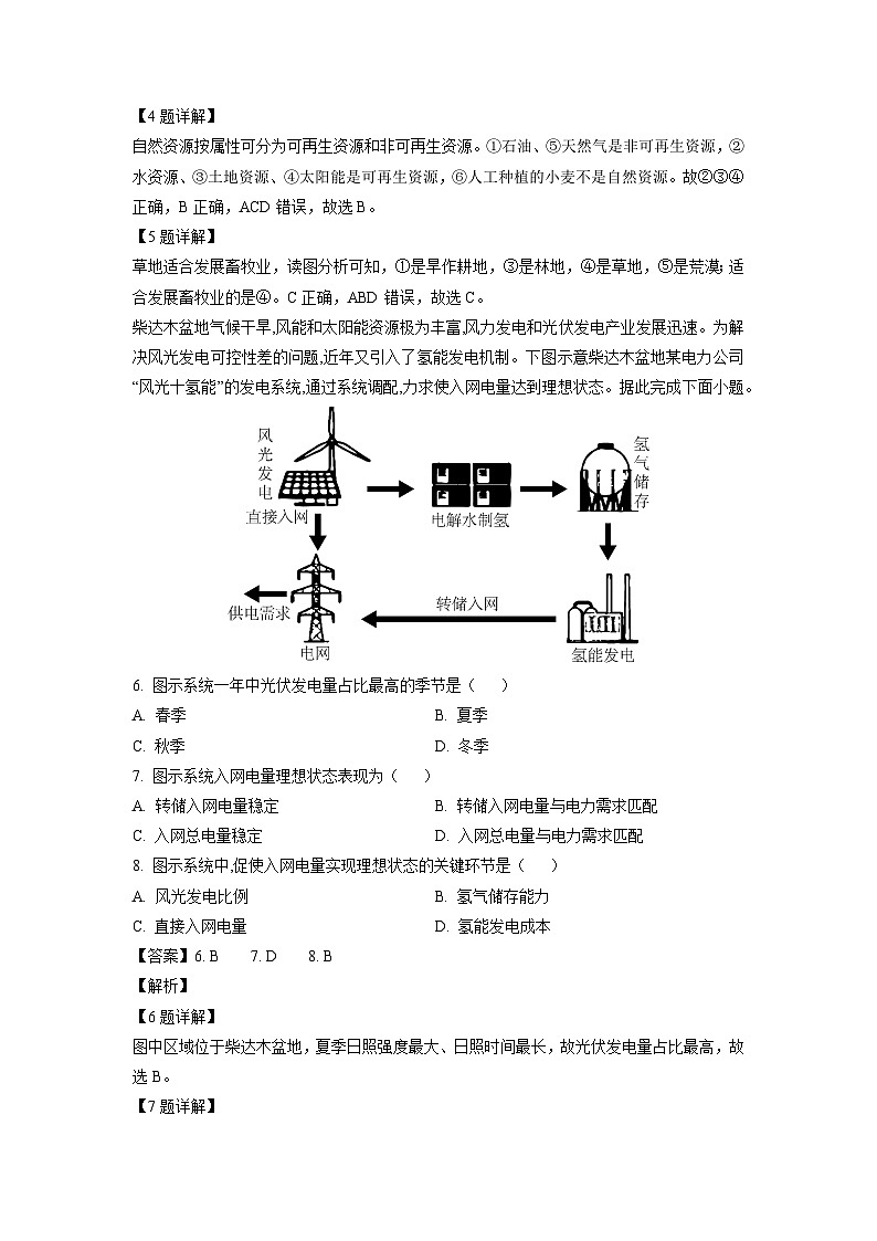 山东省德州市2023-2024学年高二下学期4月期中考试地理试卷（解析版）第3页