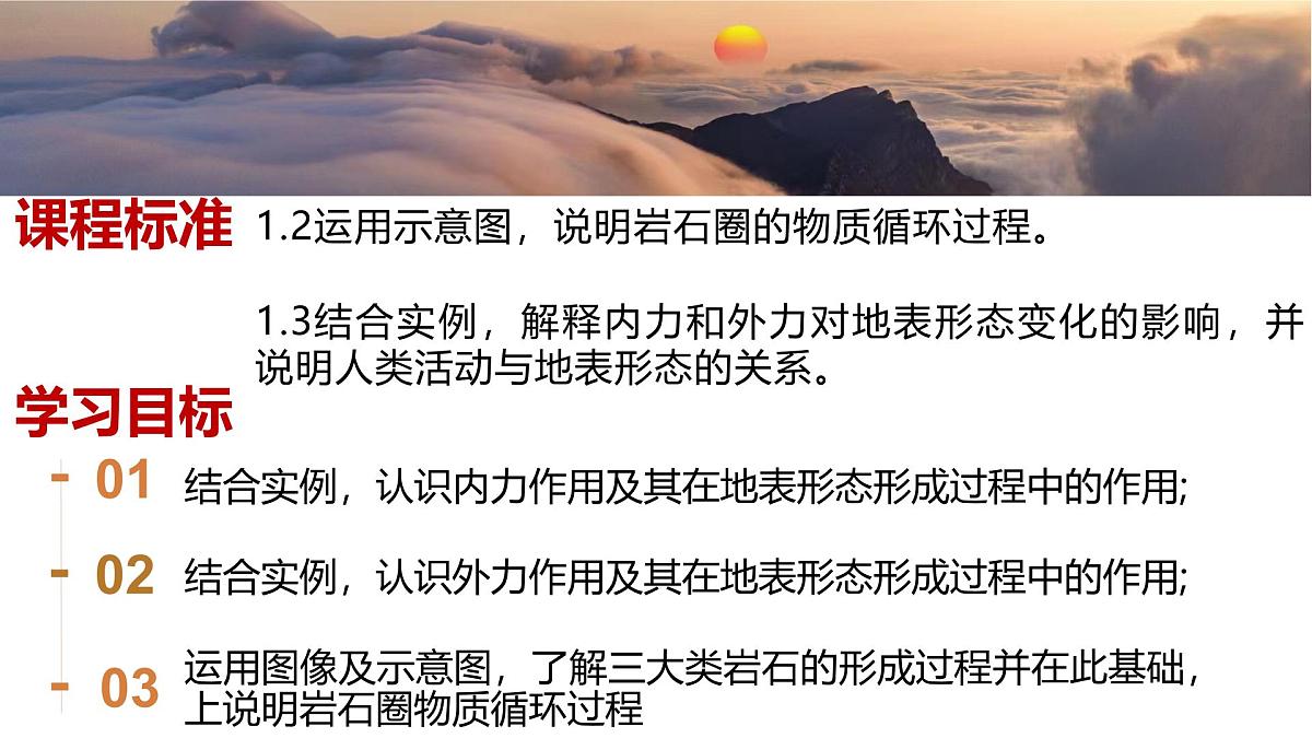 高中地理人教版2025选择性必修一2.1塑造地表形态的力量郭嘉雯 课件第3页