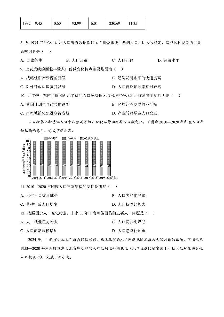 辽宁省实验中学2024-2025学年高一下学期4月阶段测试地理试卷（PDF版附答案）第3页