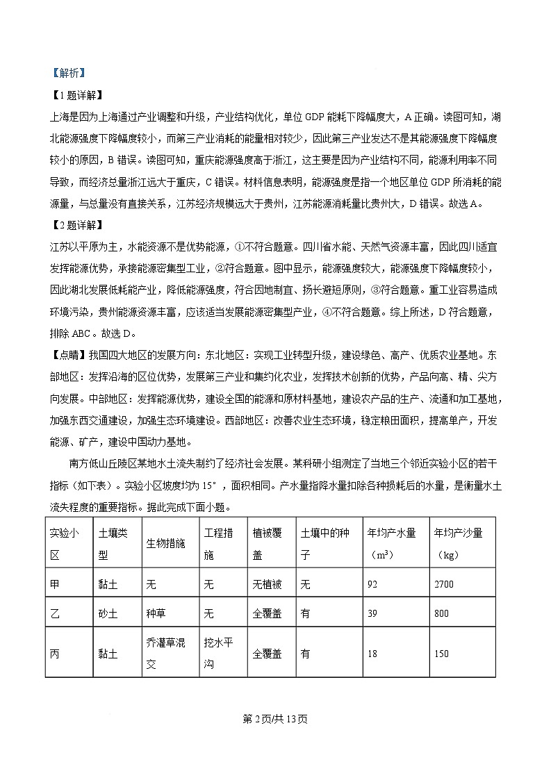 湖北省鄂北六校2024-2025学年高二下学期期中联考地理试题 含解析第2页