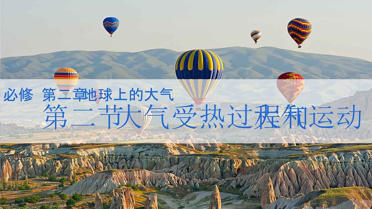 人教版2025高中地理必修一2.2 大气的受热过程与大气运动1 课件第1页