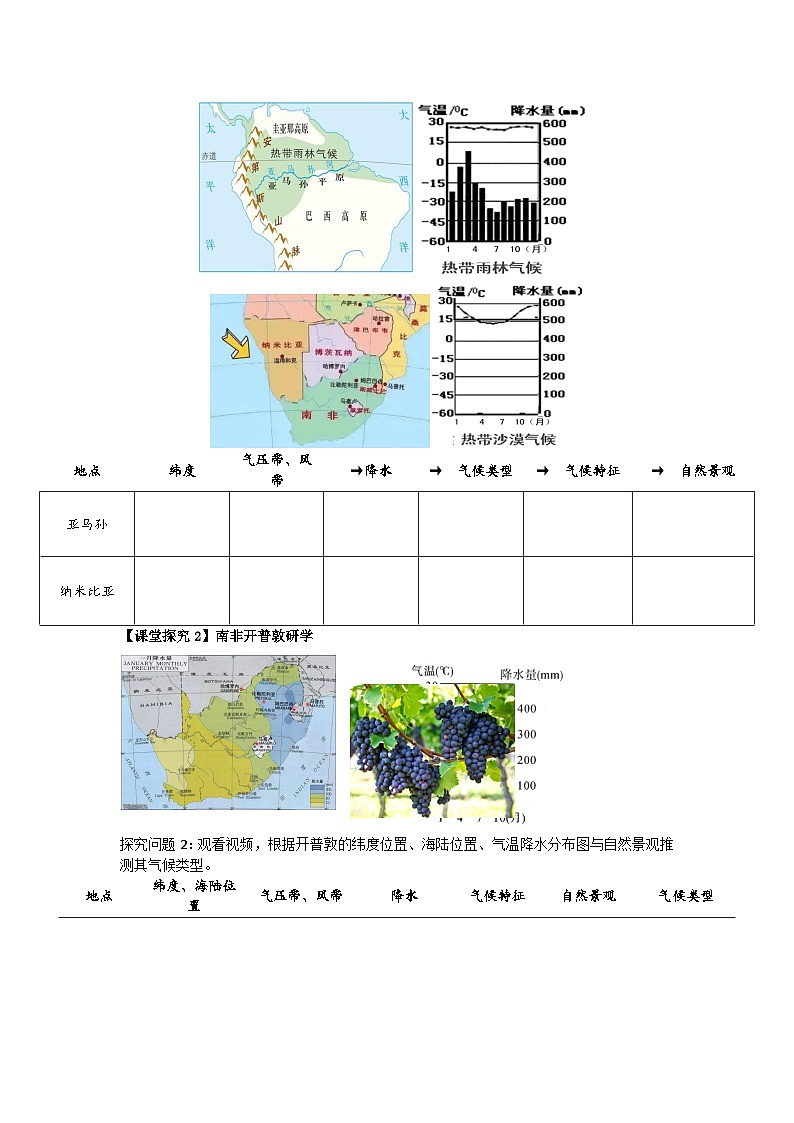 高中地理人教版2025选择性必修一3.3气压带风带对气候的影响 学案第2页