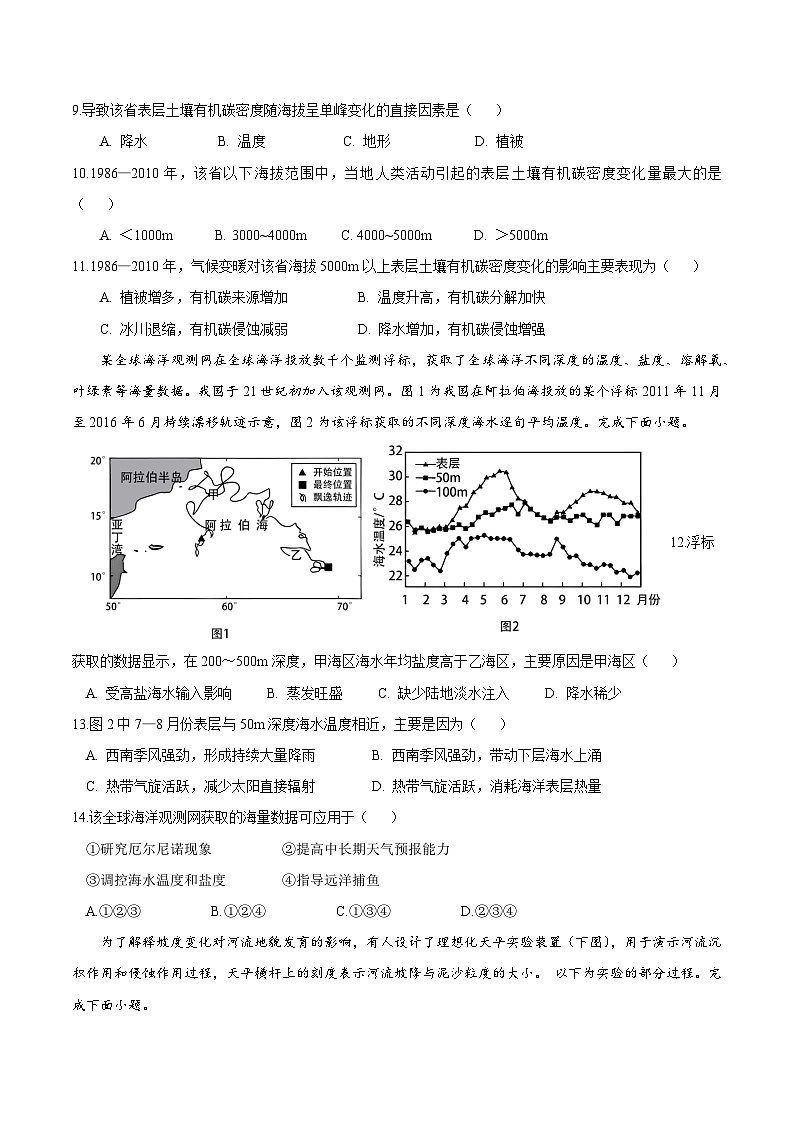 2025年高考第二次模拟考试卷：地理（四川卷）（考试版）第3页