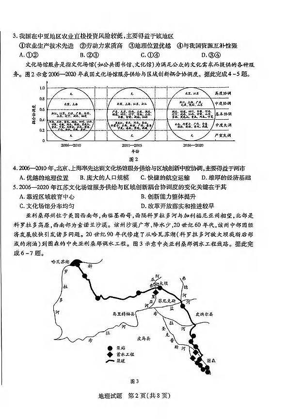 地理丨天一大联考2025届高三下学期阶段性测试（七）地理试卷及答案第2页