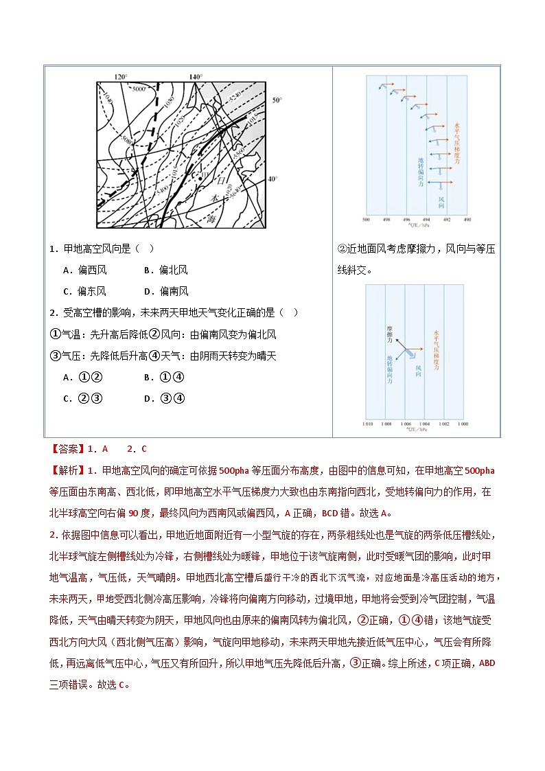 备战2025年高考地理抢押秘籍（浙江专用）猜押02气候与天气系统（教师版）第3页