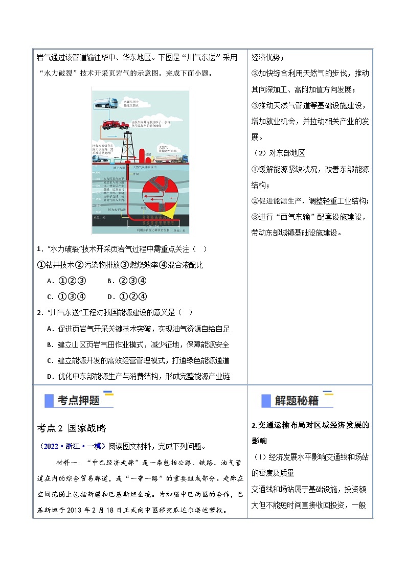 备战2025年高考地理抢押秘籍（浙江专用）猜押10工程措施、国家战略（学生版）第2页