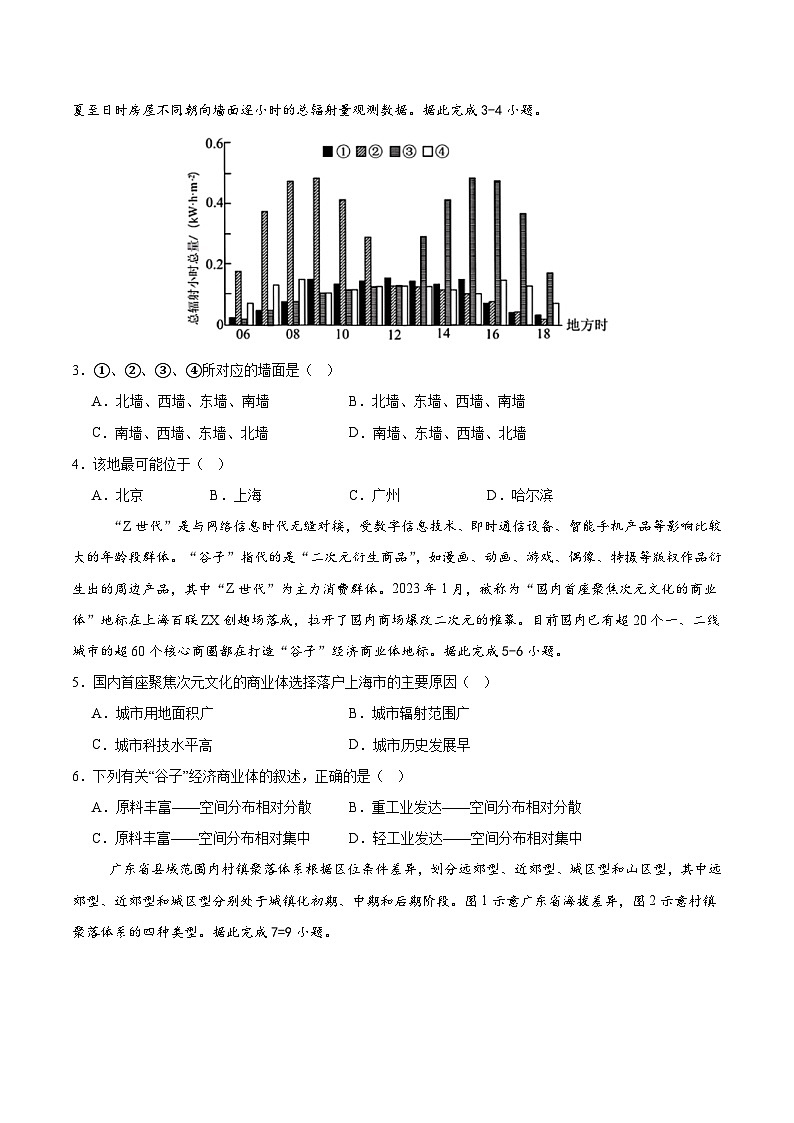 2025年高考第二次模拟考试卷：地理（海南卷）（考试版）第2页