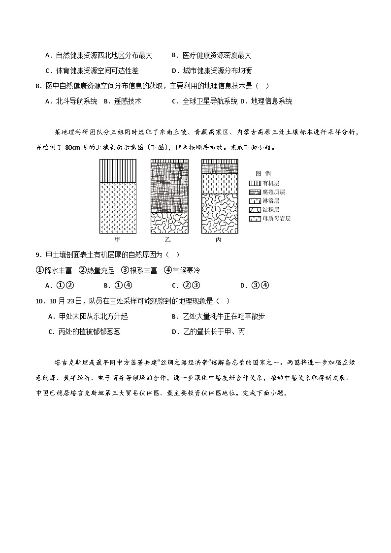 备战2025年高考地理抢押秘籍（浙江专用）临考押题卷（浙江专用）（学生版）第3页