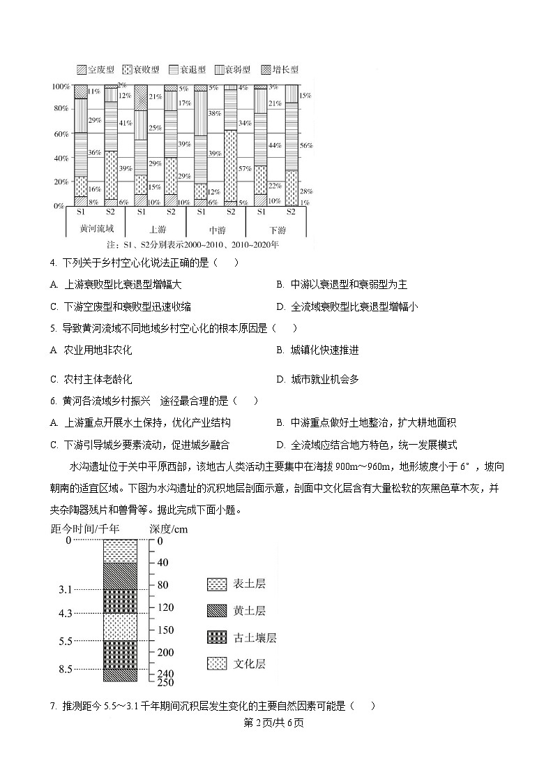 安徽省马鞍山市第二中学等校2025届高三二模地理试题（原卷版）第2页