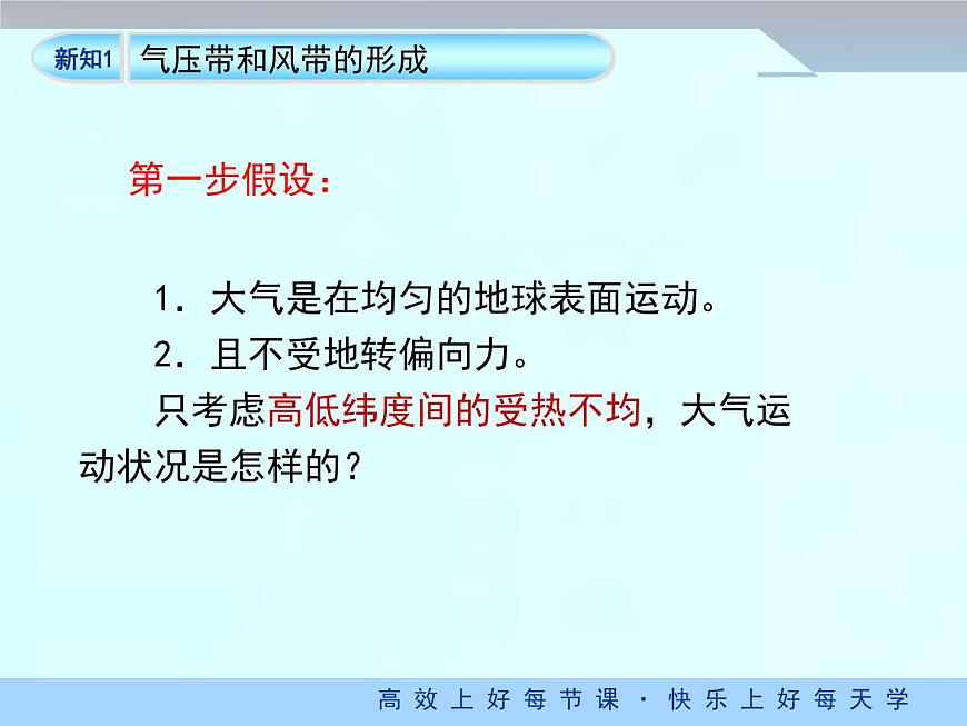 人教版 (新课标)高中地理必修1 2-2《气压带和风带》课件（第1课时）第7页