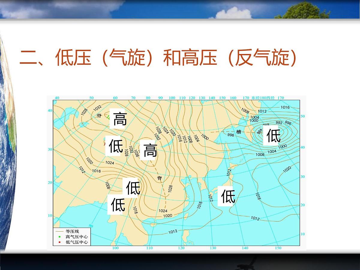 人教版 (新课标)高中地理必修1 2-3课件-《常见天气系统》（第2课时）第4页