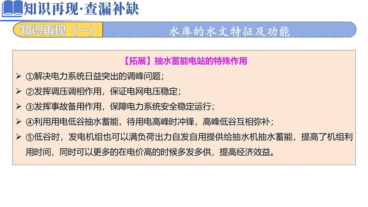 高中地理高考二轮专题复习课件：水库的水文特征及功能第3页