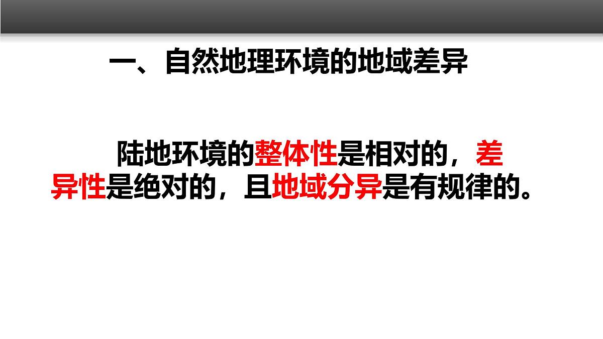 人教版 (新课标)高中地理必修1 5-2《自然地理环境的差异性》课件（第1课时）第4页