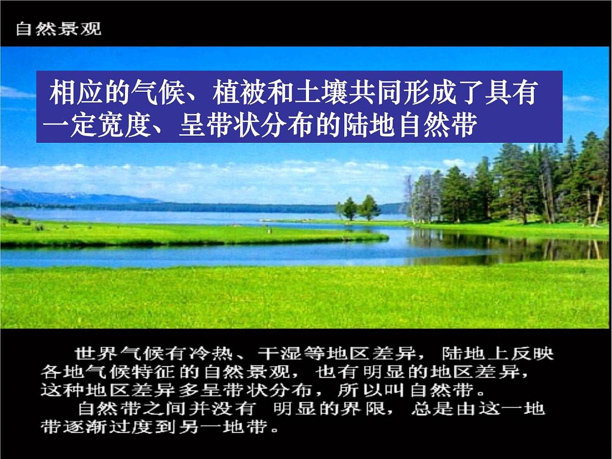 人教版 (新课标)高中地理必修1 5-2《自然地理环境的差异性》知识梳理课件第6页