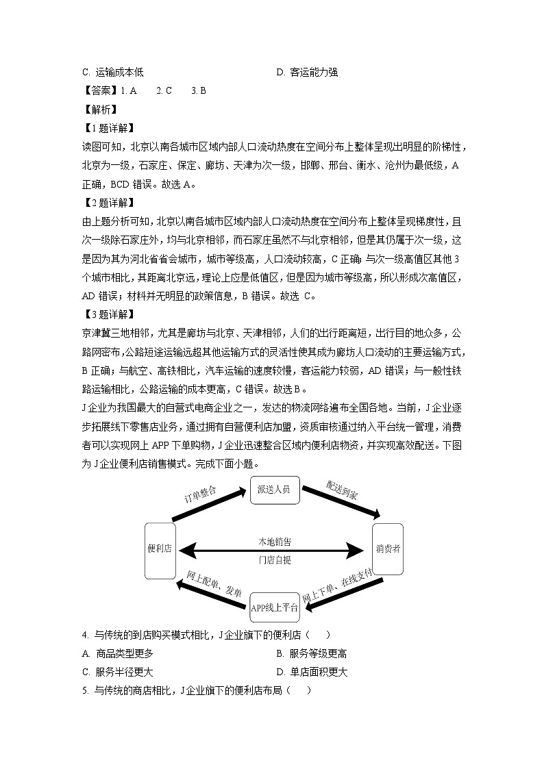 2024届四川省德阳市高中高三下学期模拟考试地理试卷（解析版）第2页