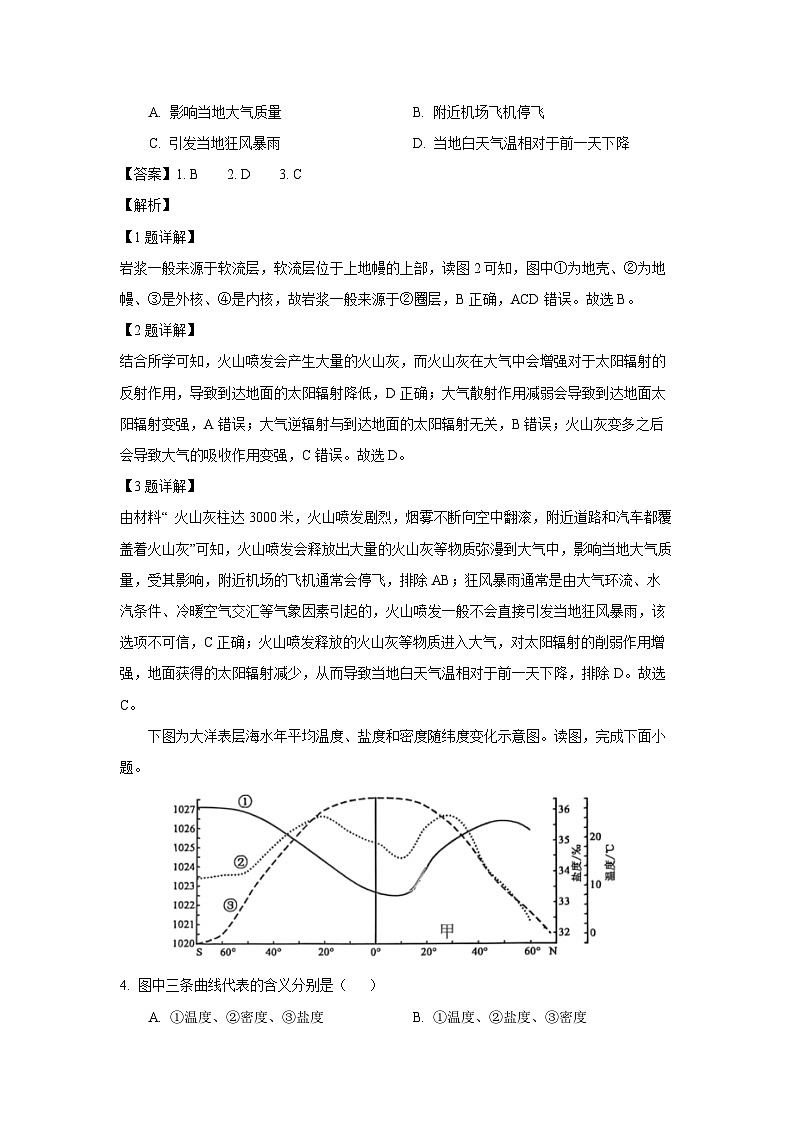 湖北省武汉市2024-2025学年高一上学期1月期末地理试卷（解析版）第2页