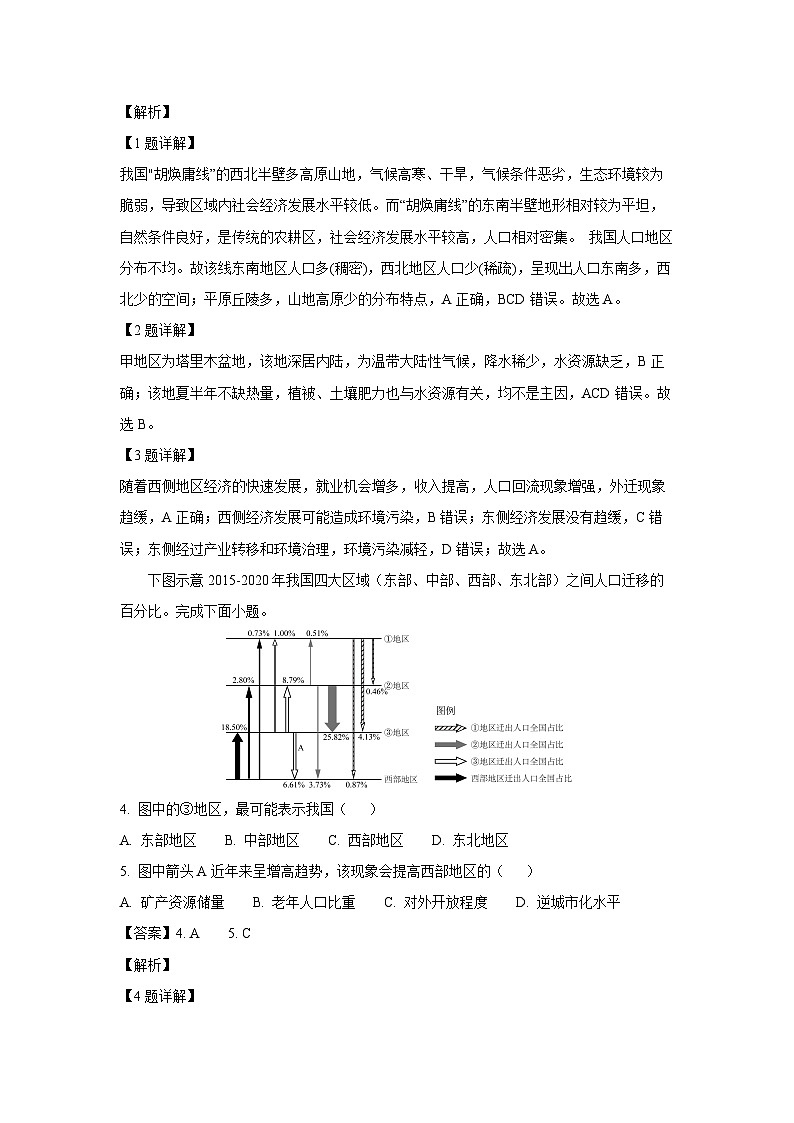 江苏省连云港市东海县2023-2024学年高一下学期期中地理试卷（解析版）第2页