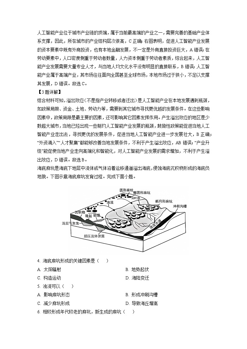 2024届重庆市万州区高三下学期5月模拟地理试卷（解析版）第2页