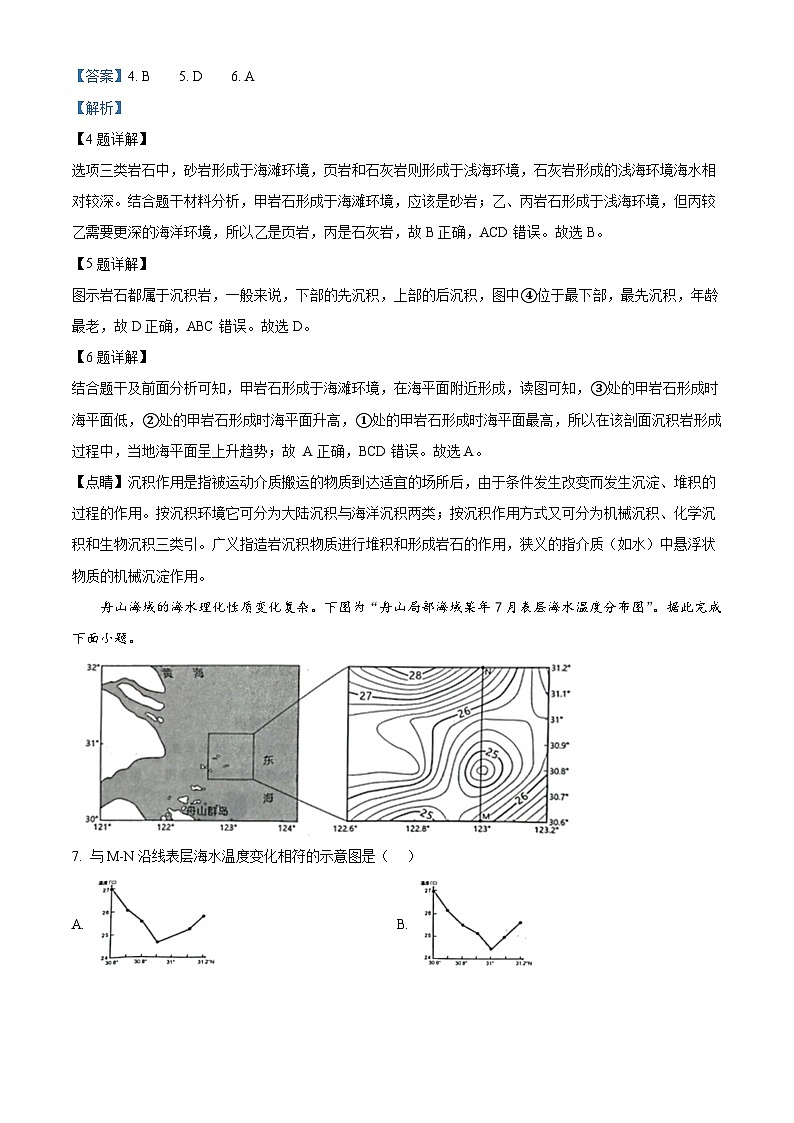 江苏省南通等六市2024届高三上学期第一次调研测试（一模）地理试题 含解析第3页