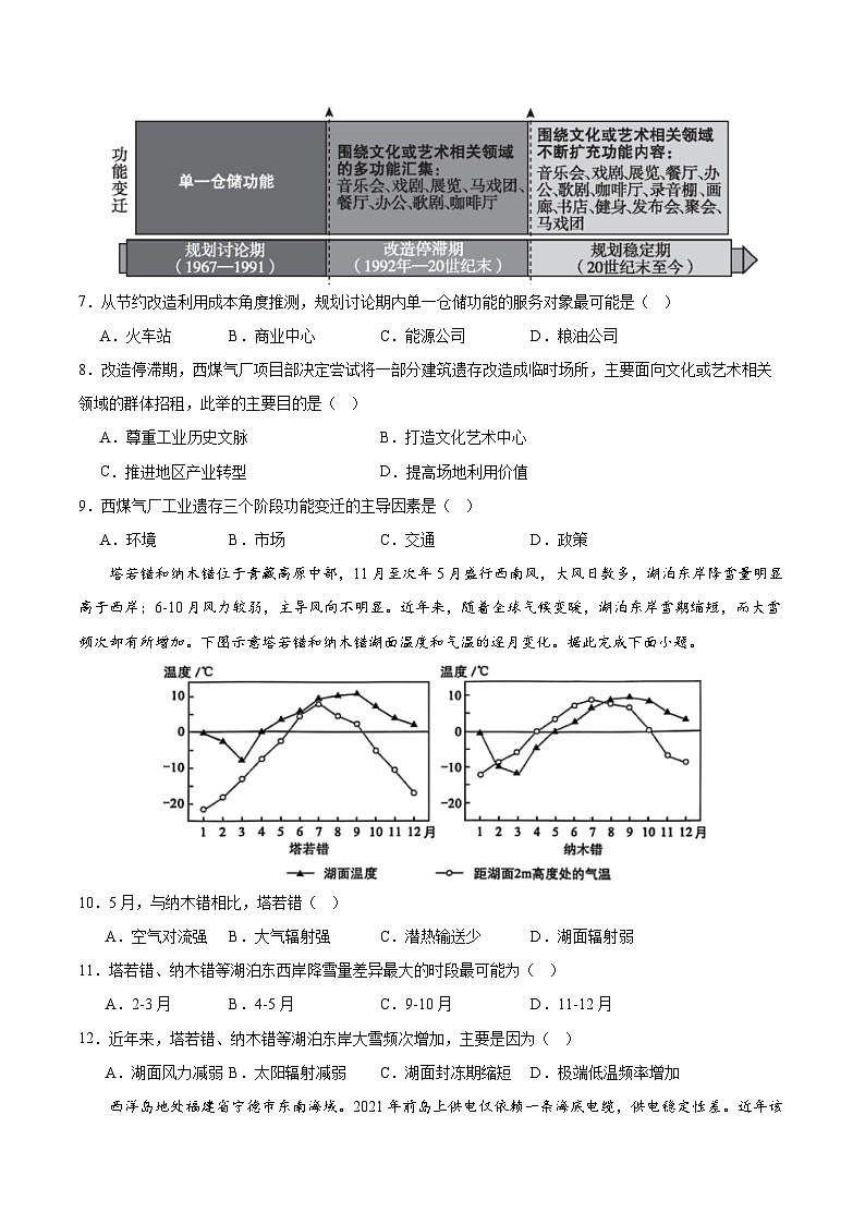 2025年高考第三次模拟考试卷：地理（福建卷）（考试版）第3页