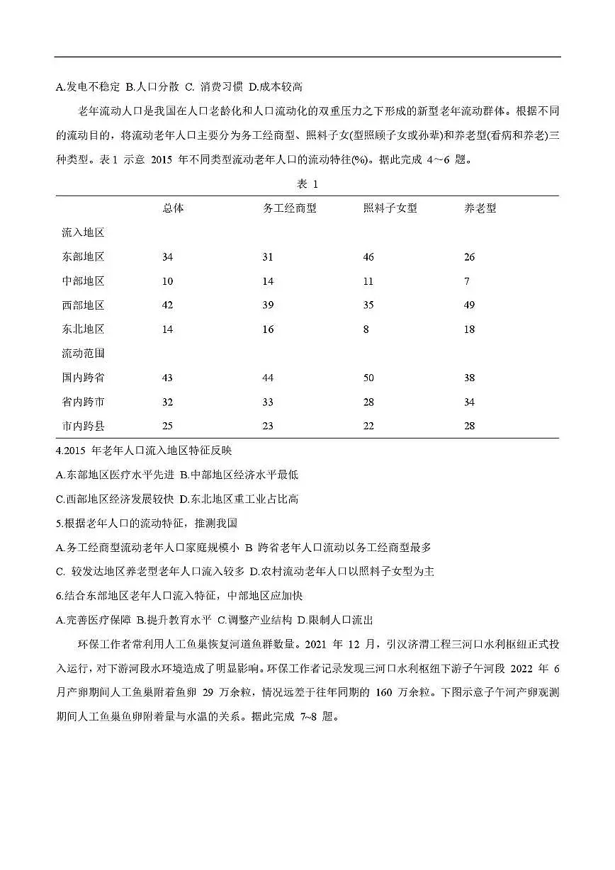 2025届江西省高三三模地理试卷（高考模拟）第2页