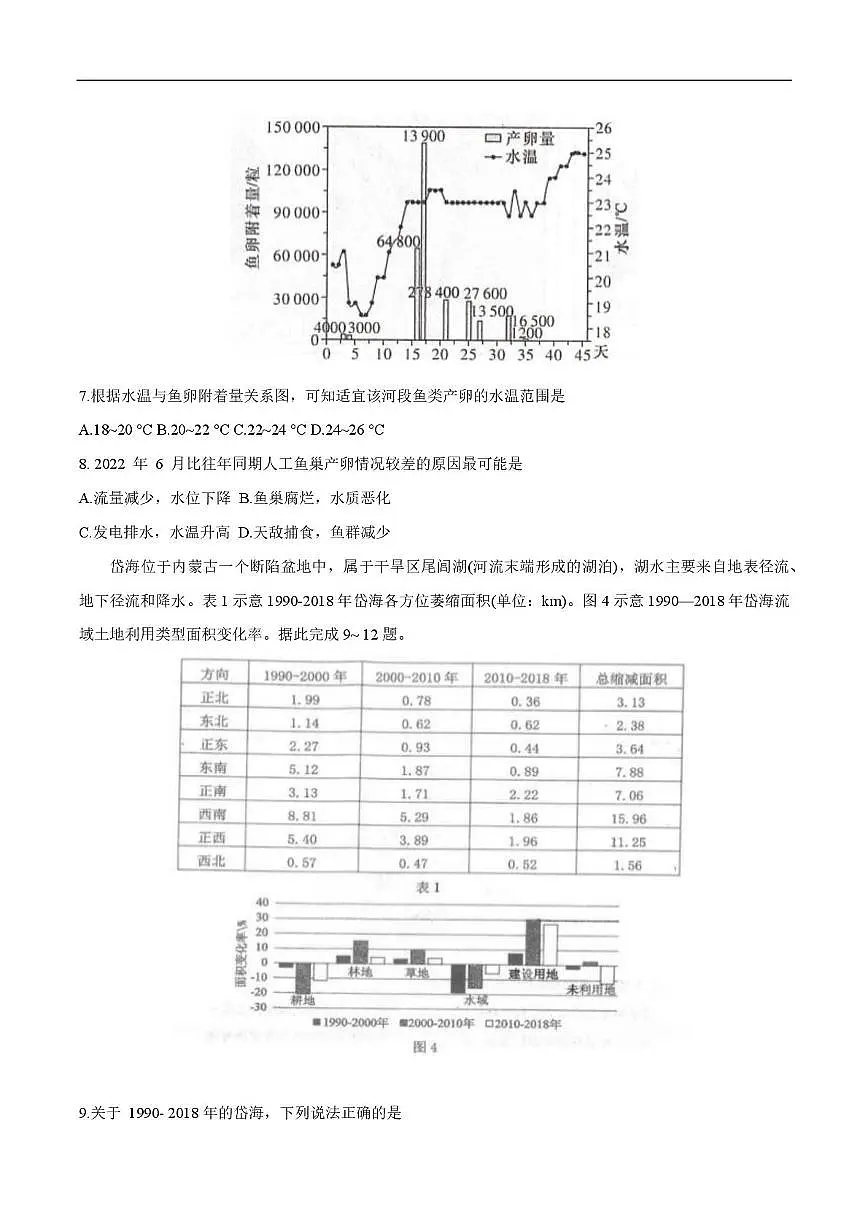 2025届江西省高三三模地理试卷（高考模拟）第3页