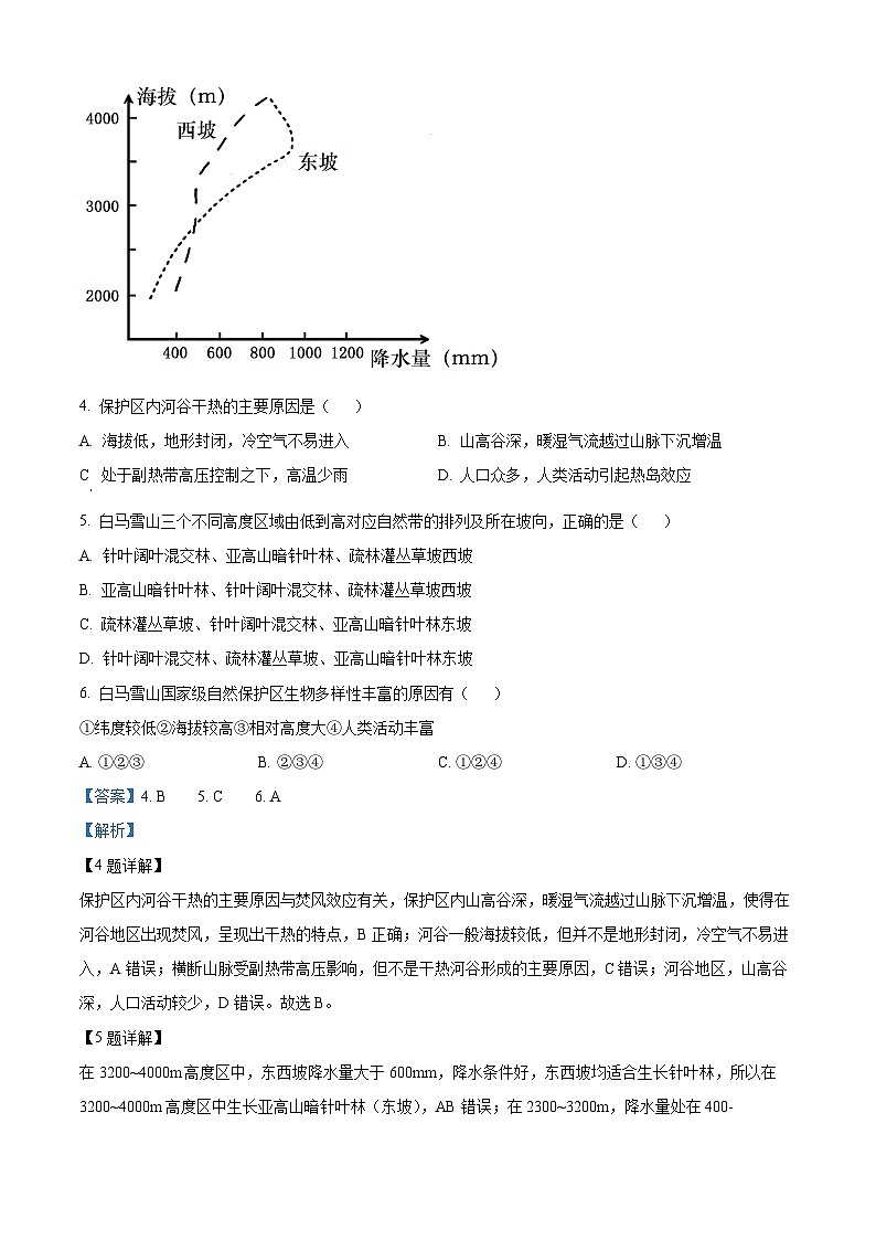 精品解析：2023届山东省聊城市高考一模地理试题（解析版）第3页