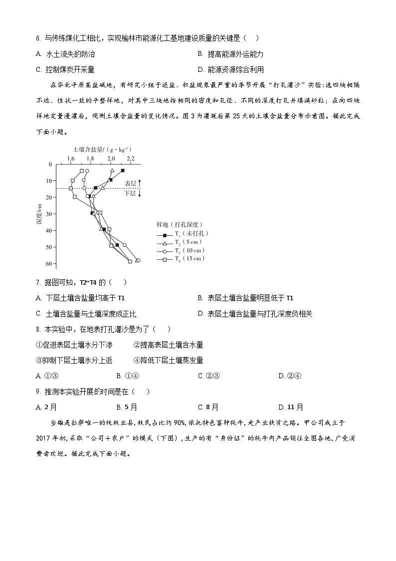 甘肃省天水市第一中学2024-2025学年高二下学期4月月考地理试题（原卷版+解析版）第3页