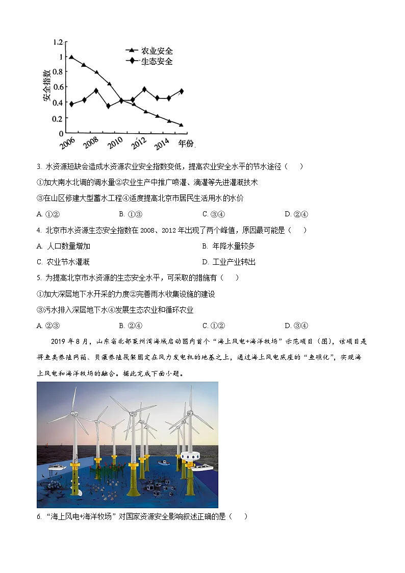 河北省唐县第一中学2024-2025学年高二下学期3月月考地理试题（原卷版+解析版）第2页