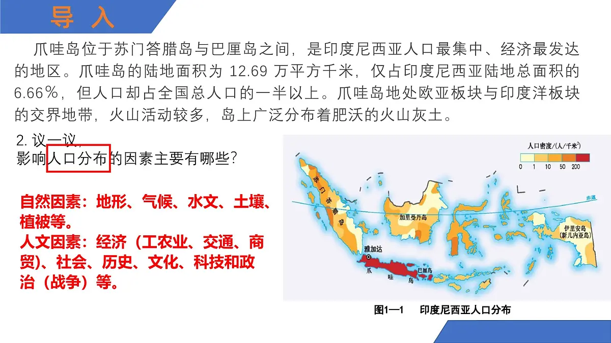1.1《人口分布》课件 部编版高中地理必修二第4页
