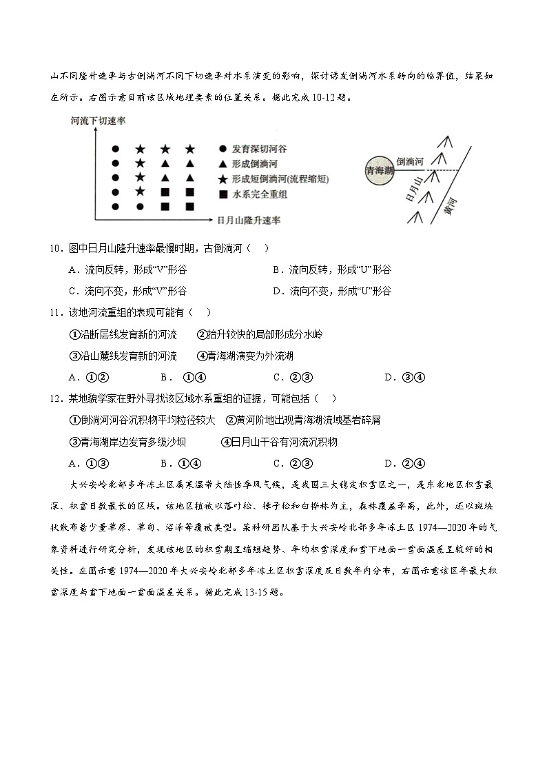 2025年高考第二次模拟考试卷：地理（湖北卷）（考试版）第3页