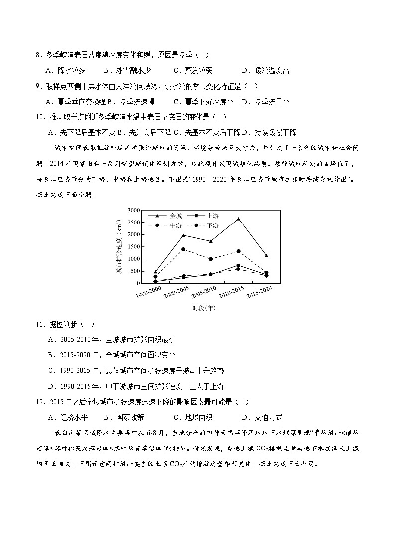 2025年高考第二次模拟考试卷：地理（山东卷）（考试版）第3页
