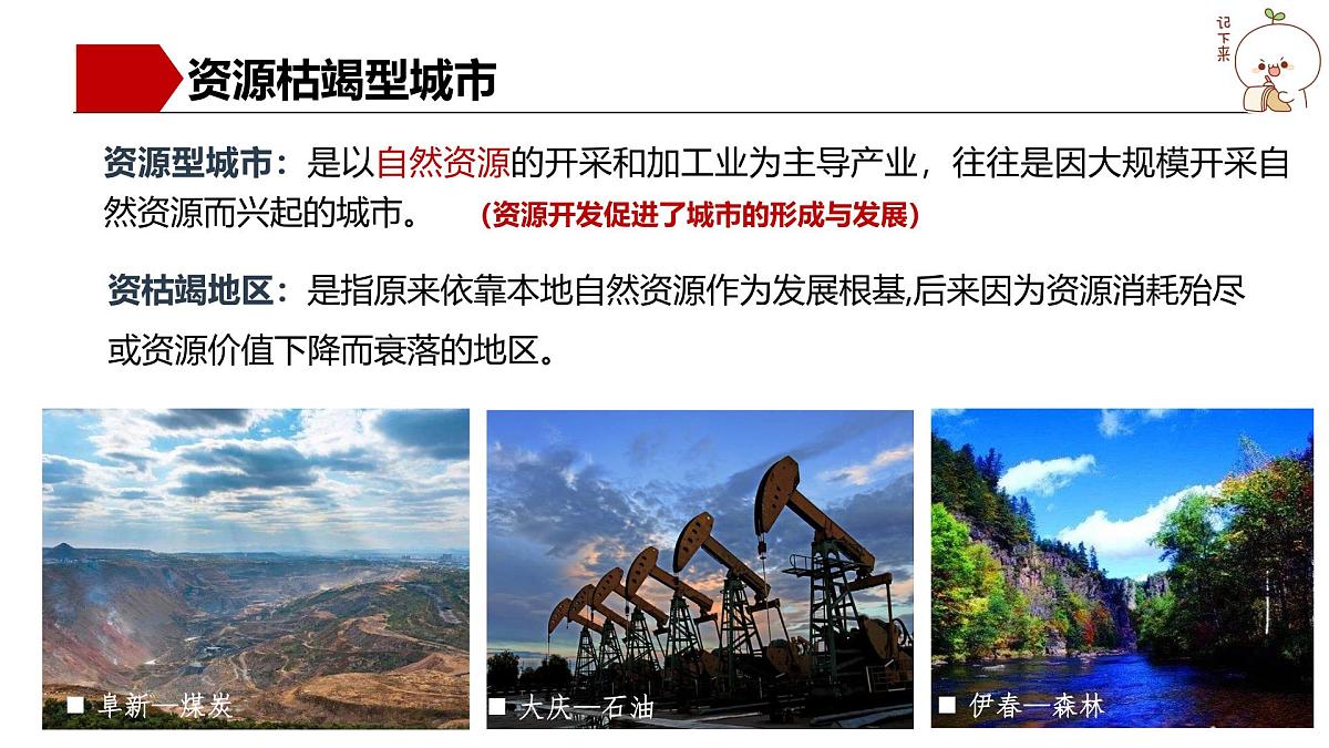 湘教版高中地理选修二2.3《资源枯竭型地区的可持续发展》课件第5页